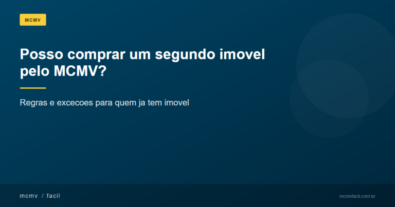 Quem já tem imóvel pode participar do Minha Casa Minha Vida?